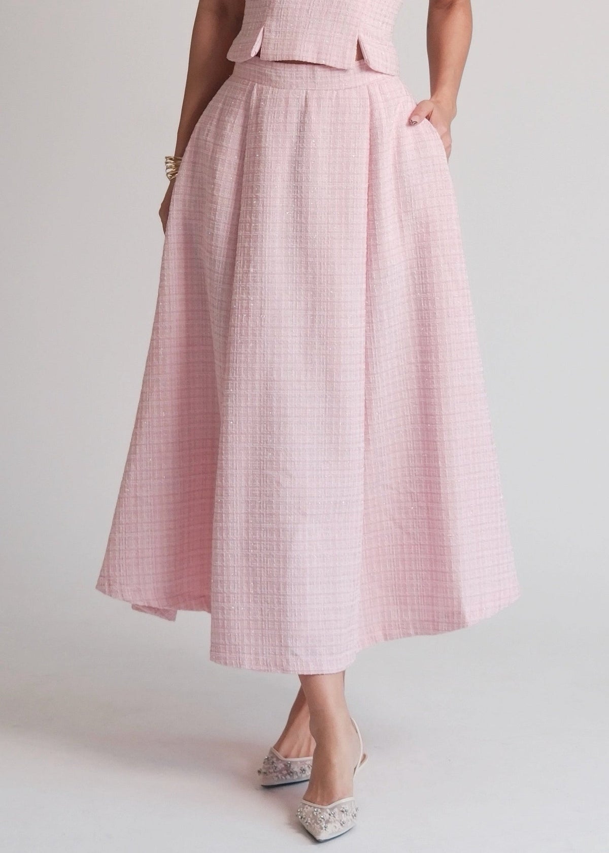 Delphine Maxi Skirt Pink