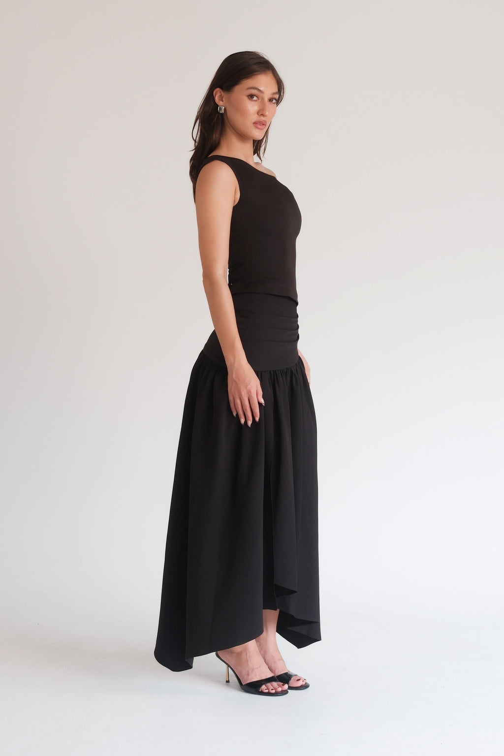Noelle Bow Top Black