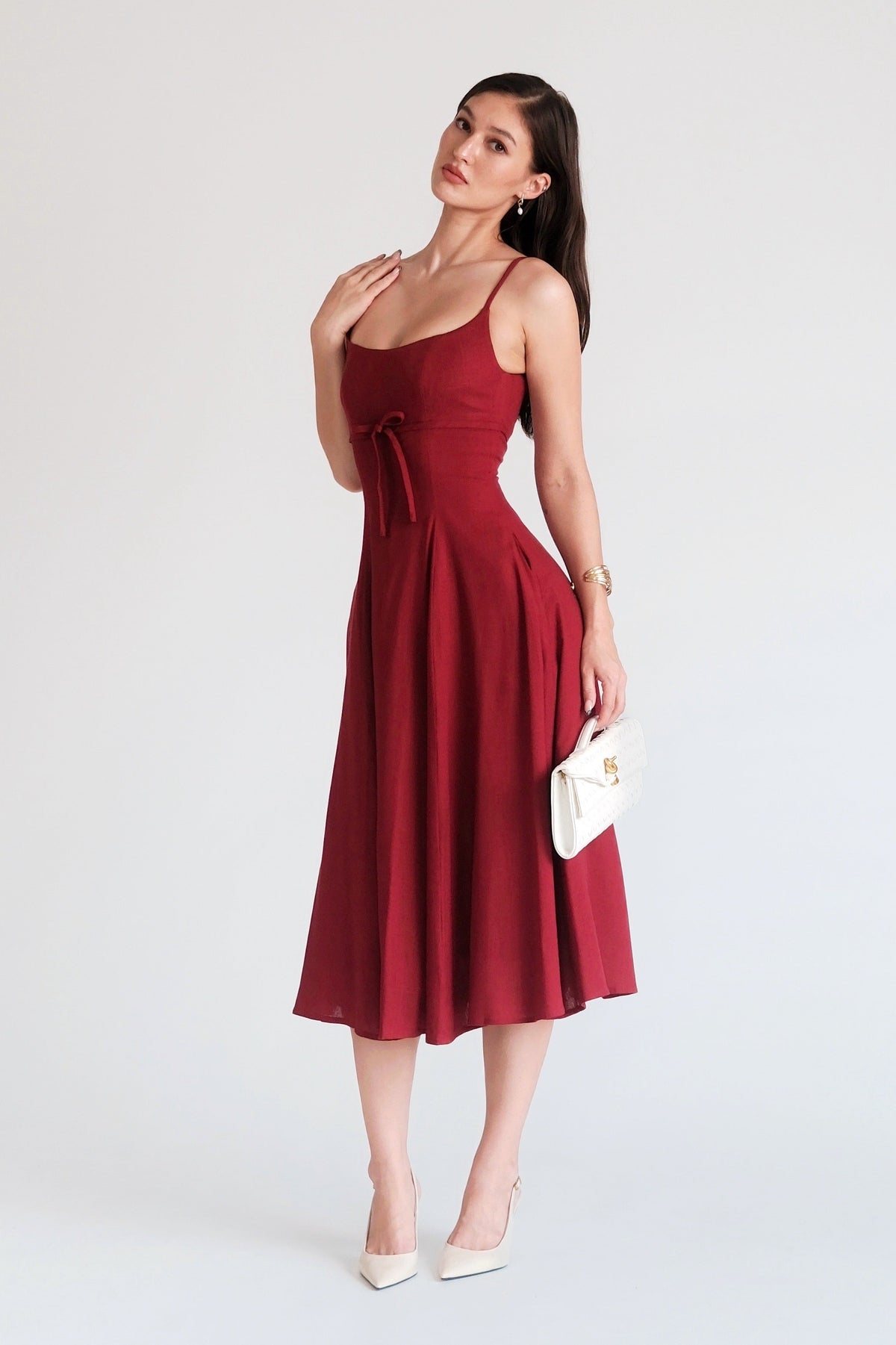 Amélie Dress Burgundy