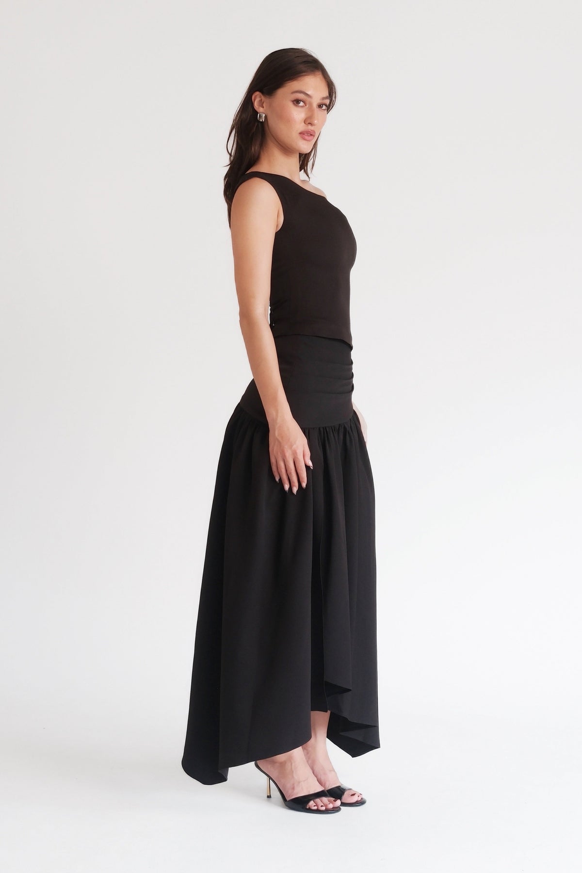 Noelle Bow Top Black