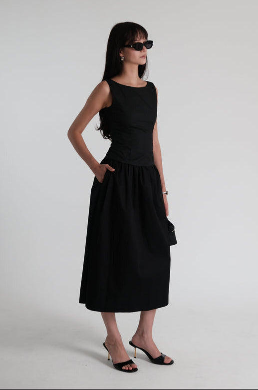 Lady Classic Skirt Black (Cotton)
