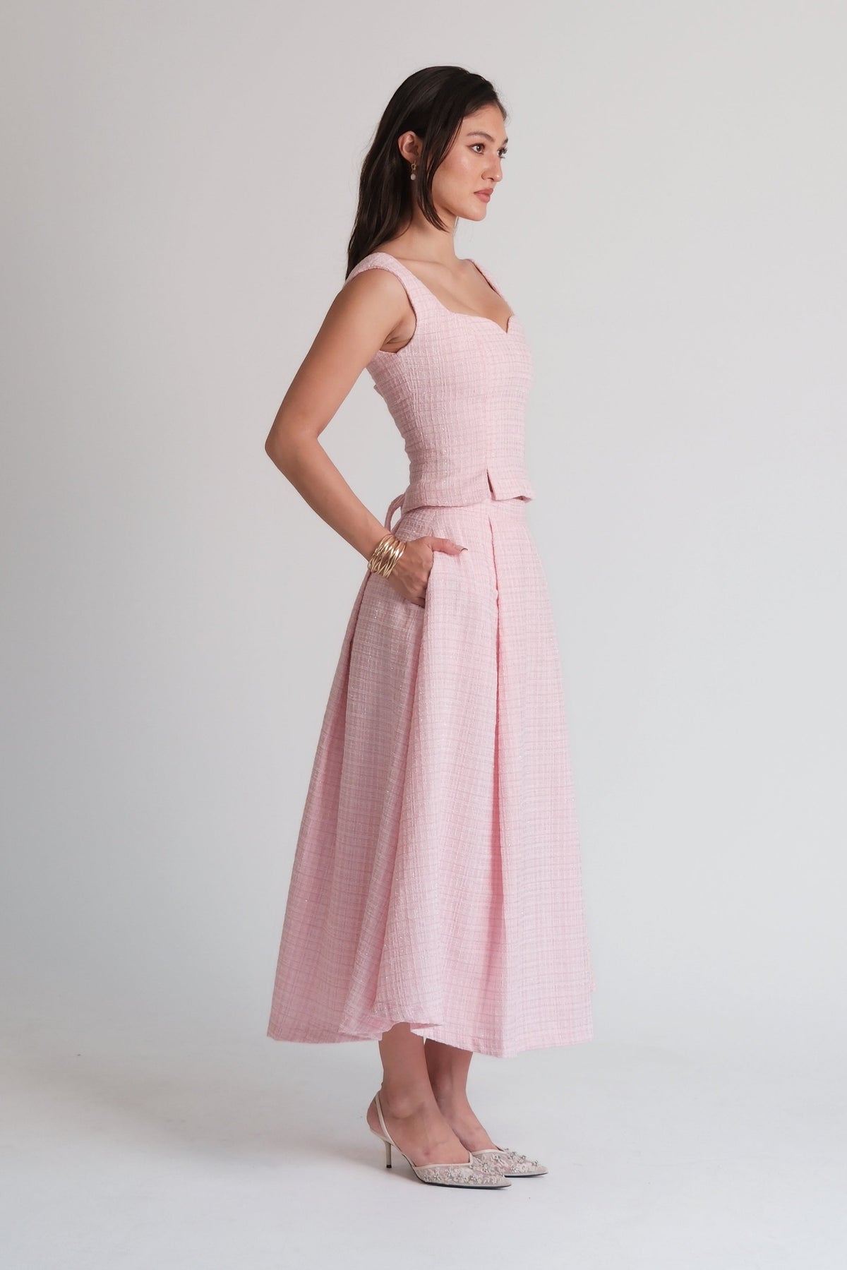 Delphine Maxi Skirt Pink