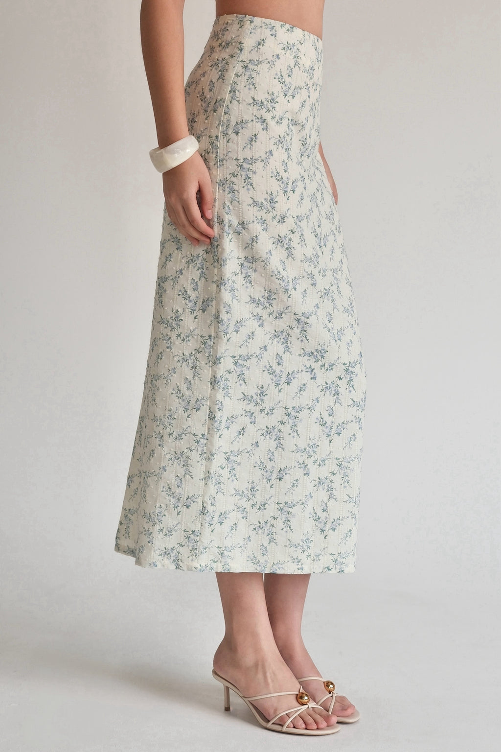 Wildflower Maxi Skirt Blue