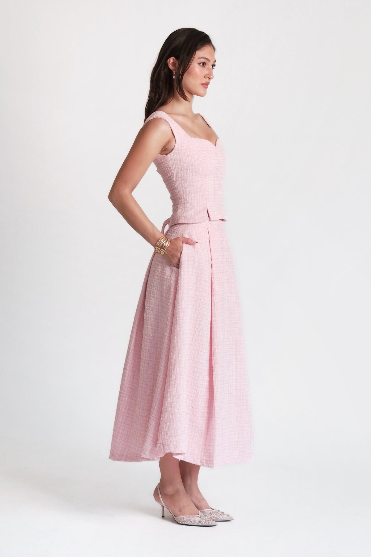 Delphine Corset Top Pink