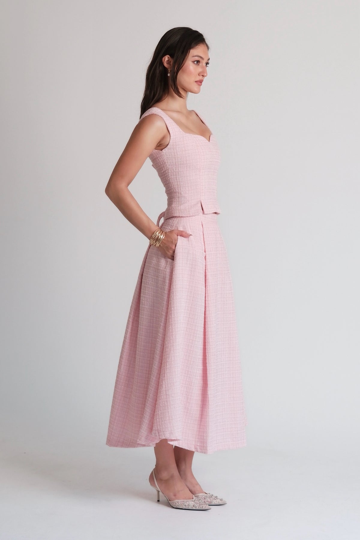 Delphine Corset Top Pink