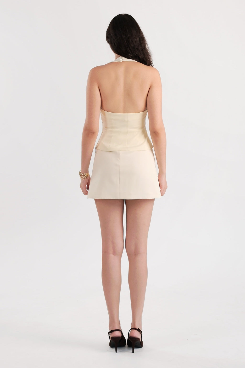 Halter Square Top Cream