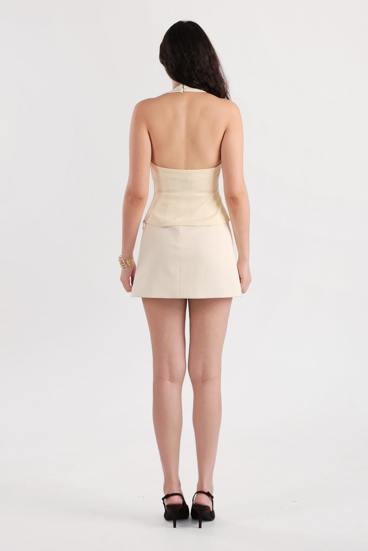 Halter Square Top Cream