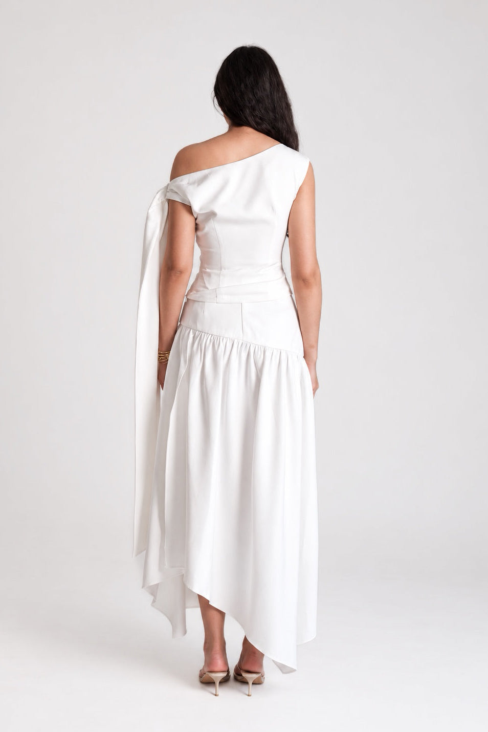 Noelle Bow Top White