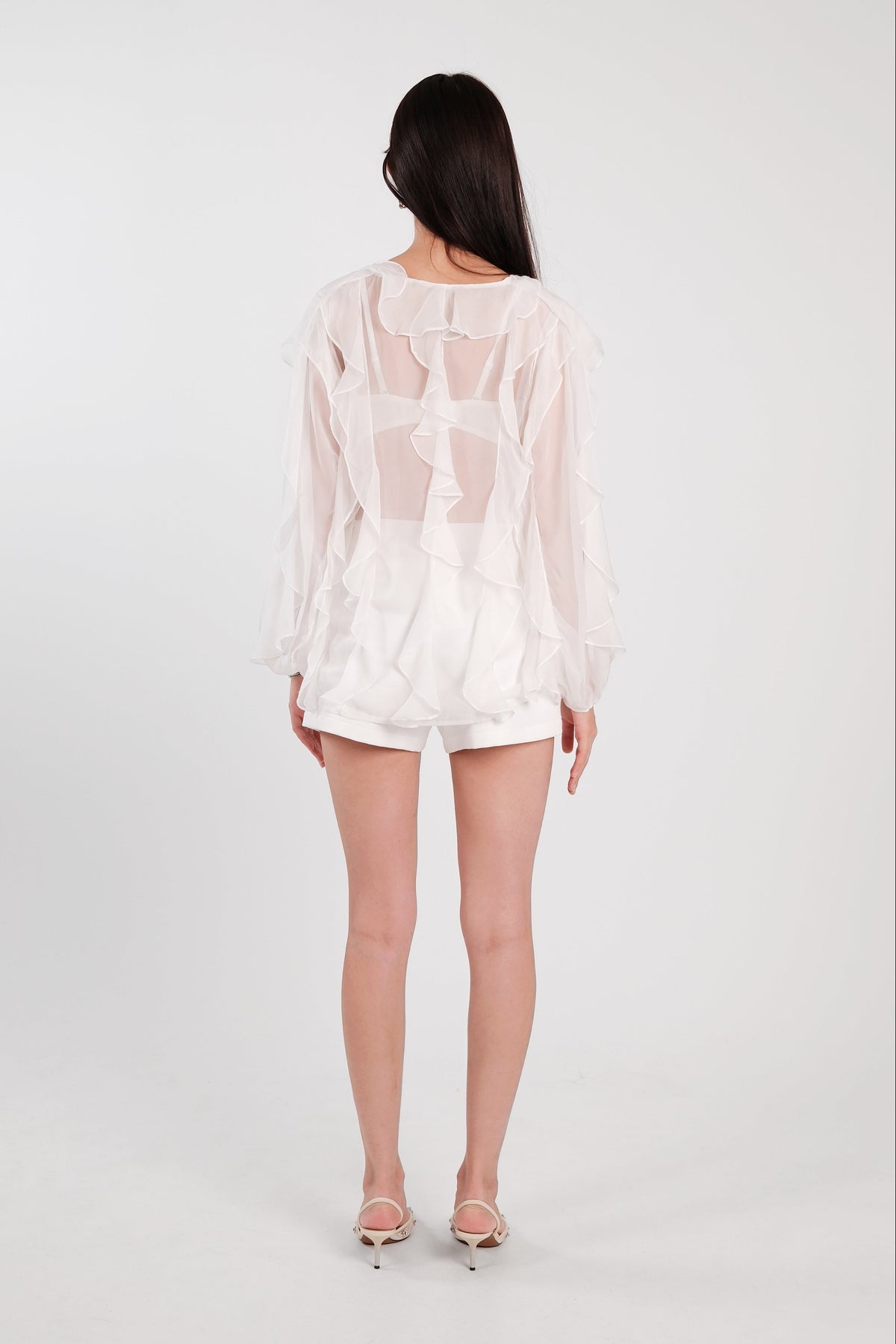 Reverie Ruffle Blouse White