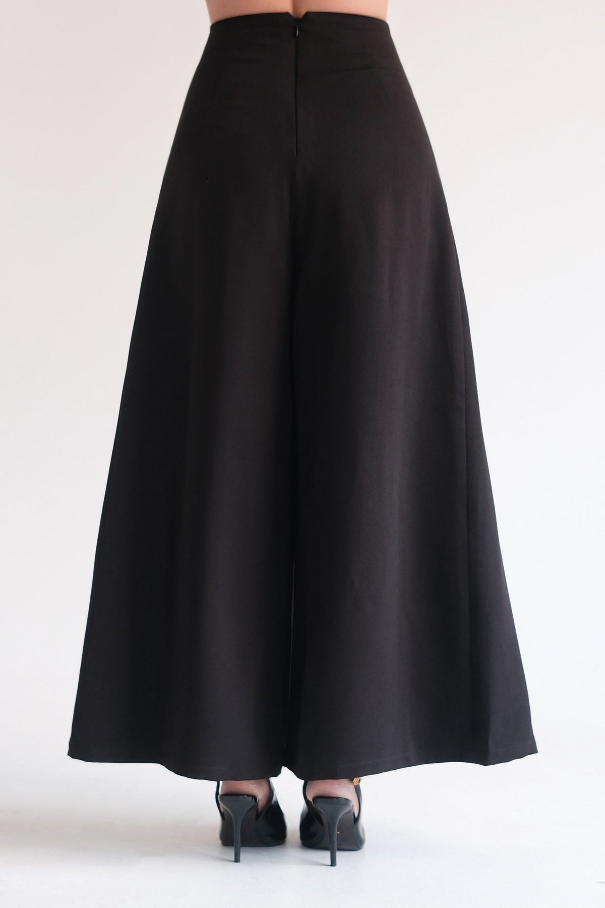 Pleated Pants Black