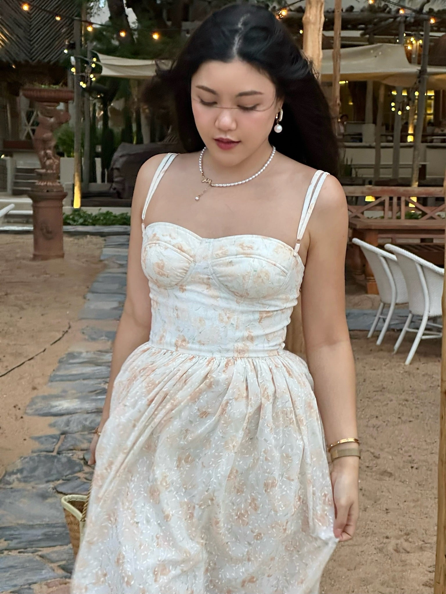 [Pre-Order] Celeste Bust Cup Maxi Dress