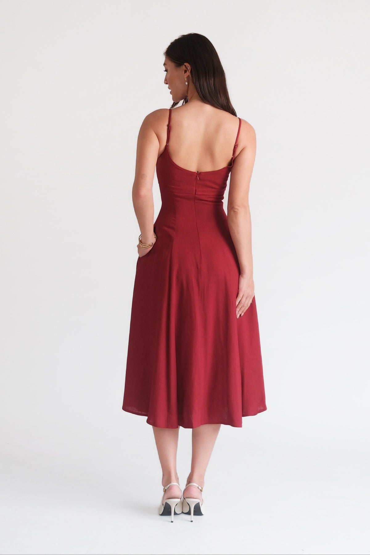 Amélie Dress Burgundy