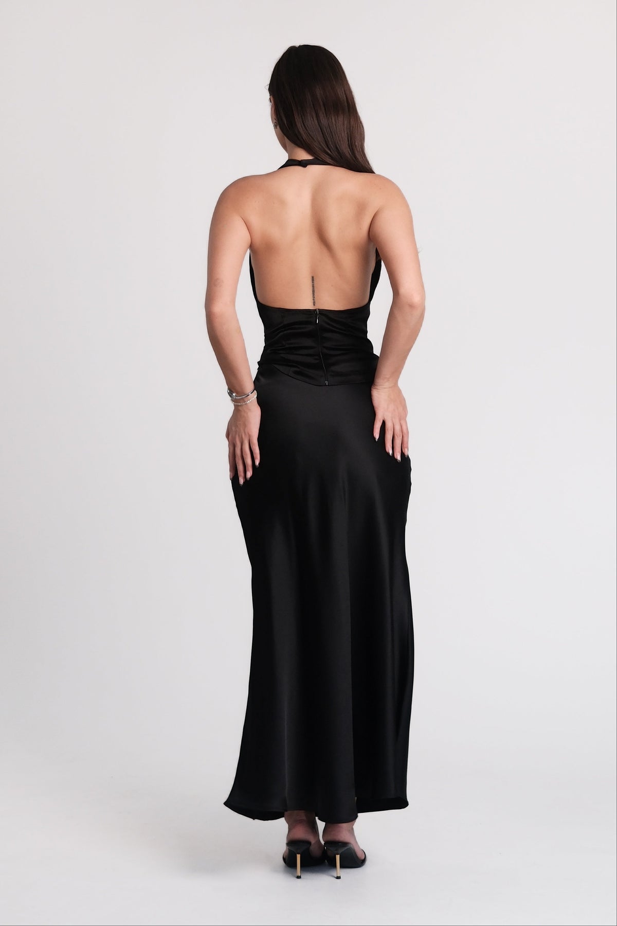 Fish Tail Skirt Black (Satin)