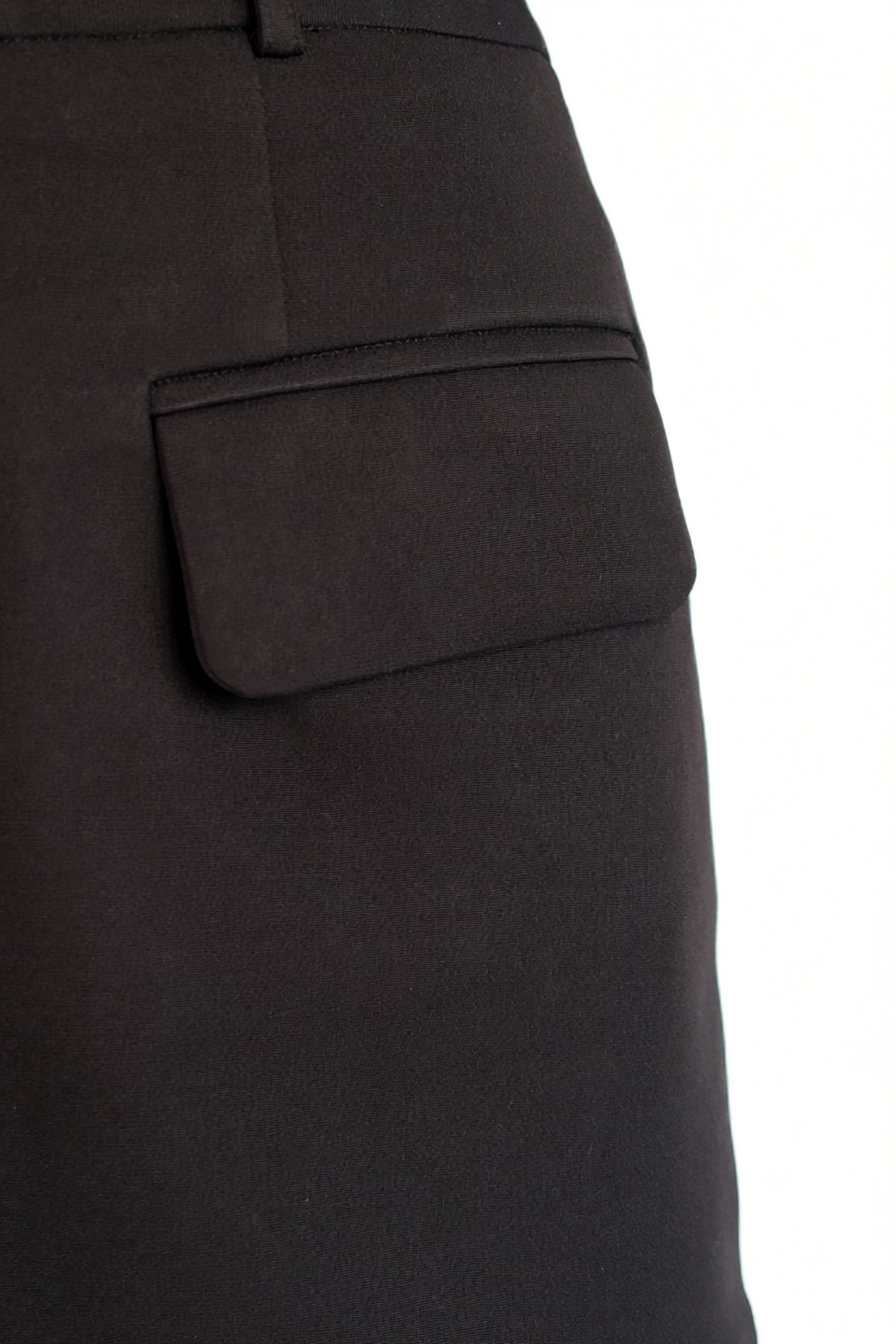 Pocketed Mini Skirt Black