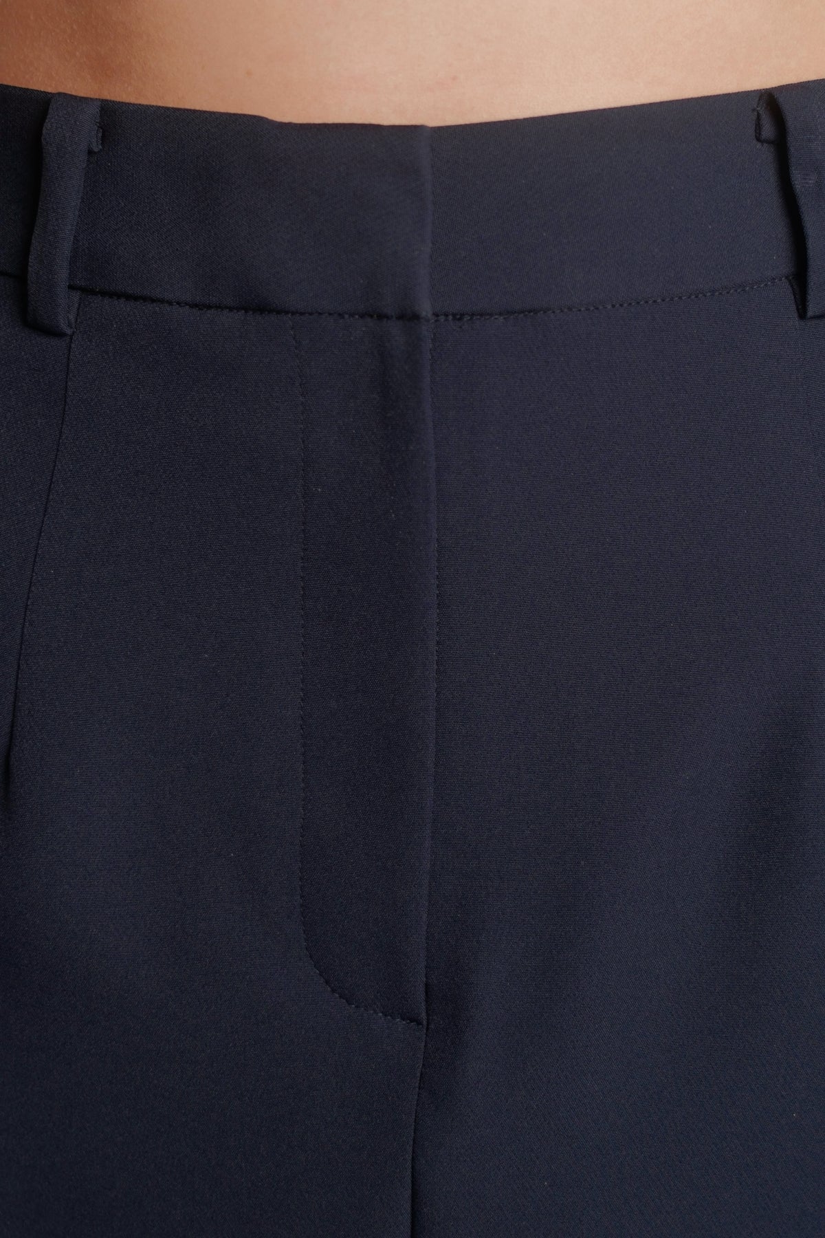 Midi Pencil Skirt Navy