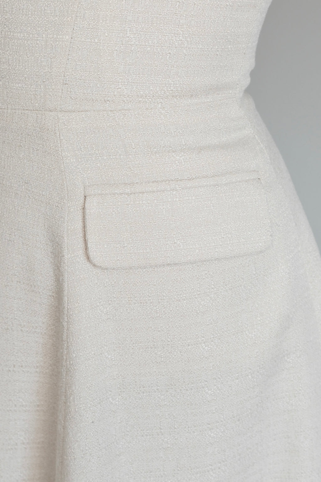 Blair Maxi Dress Cream (Tweed)