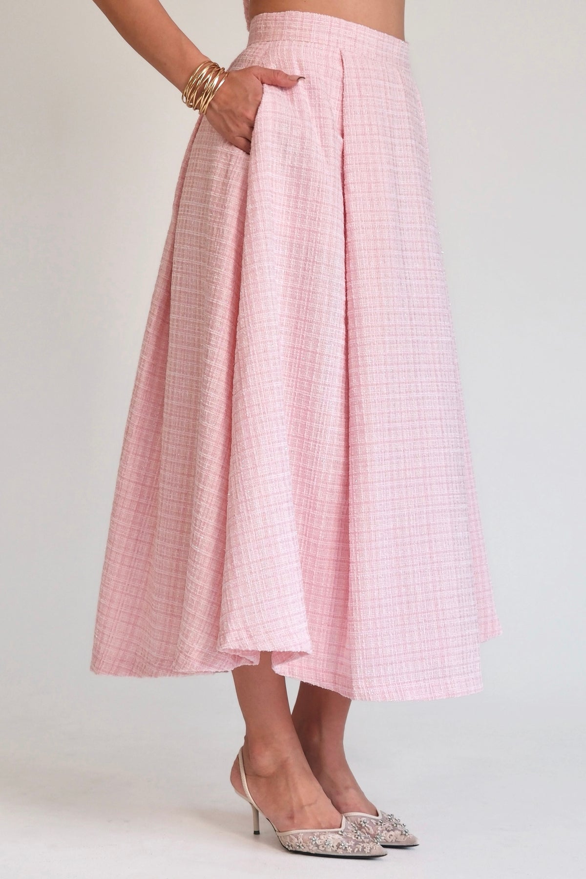 Delphine Maxi Skirt Pink