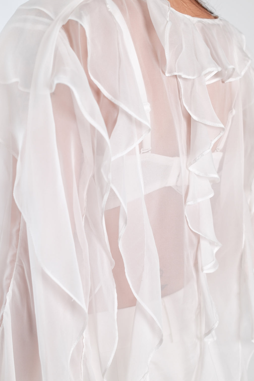 Reverie Ruffle Blouse White