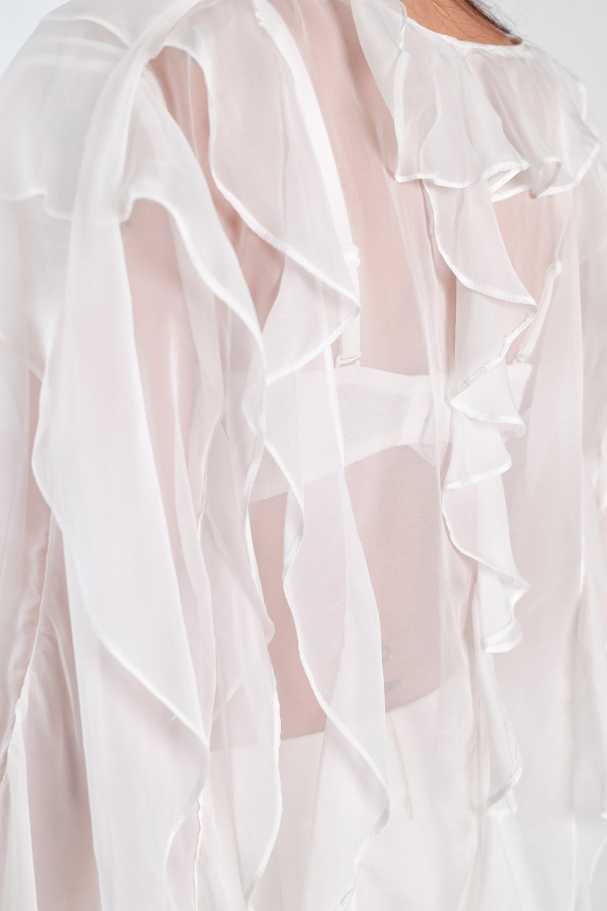 Reverie Ruffle Blouse White