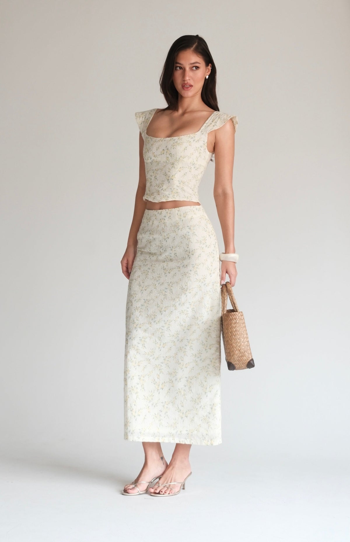 Wildflower Maxi Skirt Yellow
