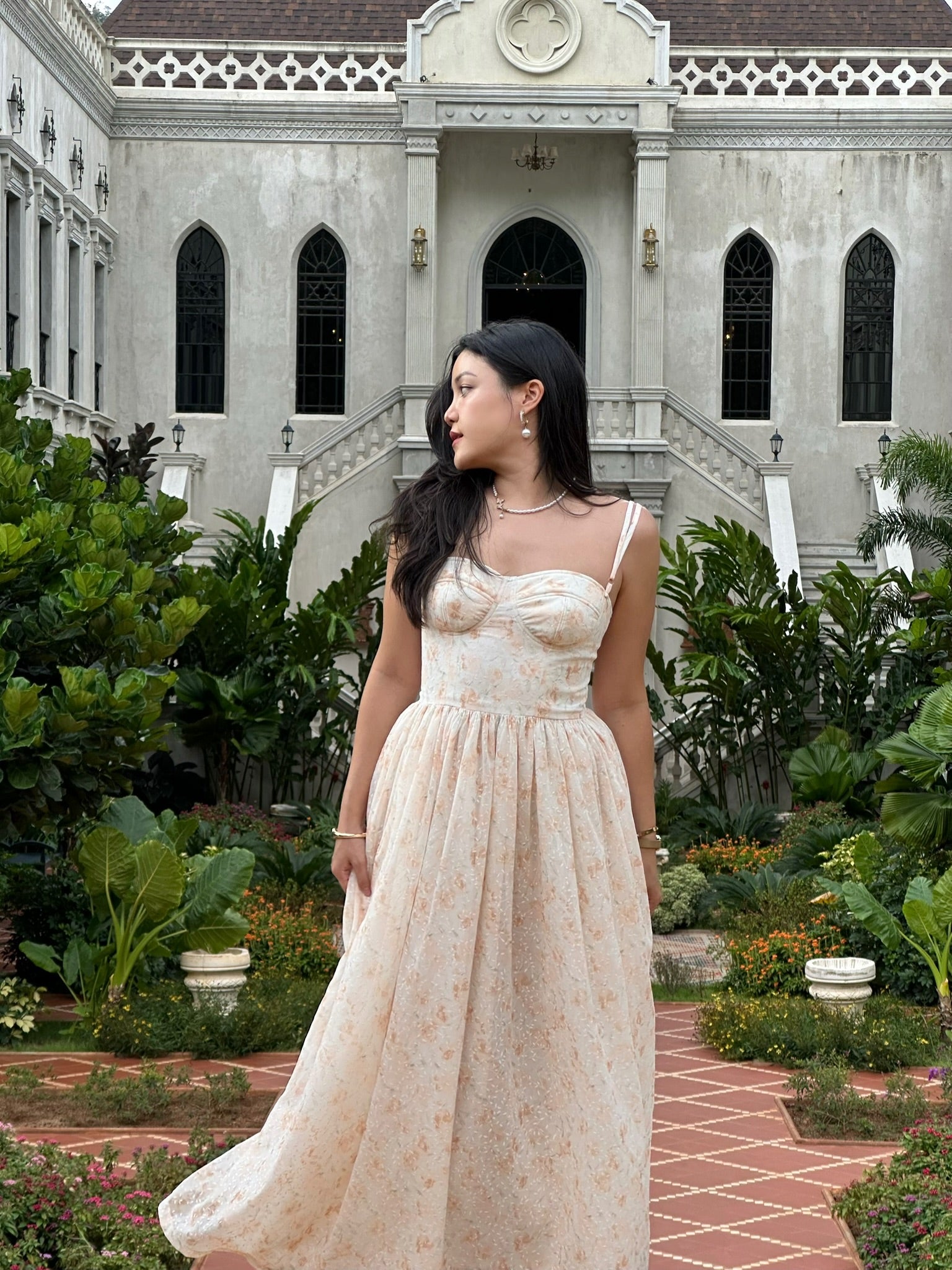 [Pre-Order] Celeste Bust Cup Maxi Dress