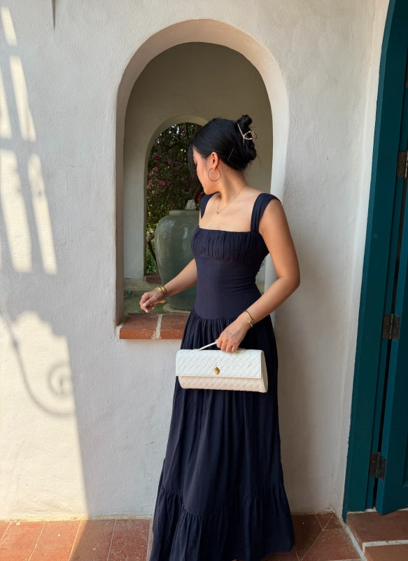 [Pre-Order] RAVii - Sicily Cotton Linen Maxi Dress