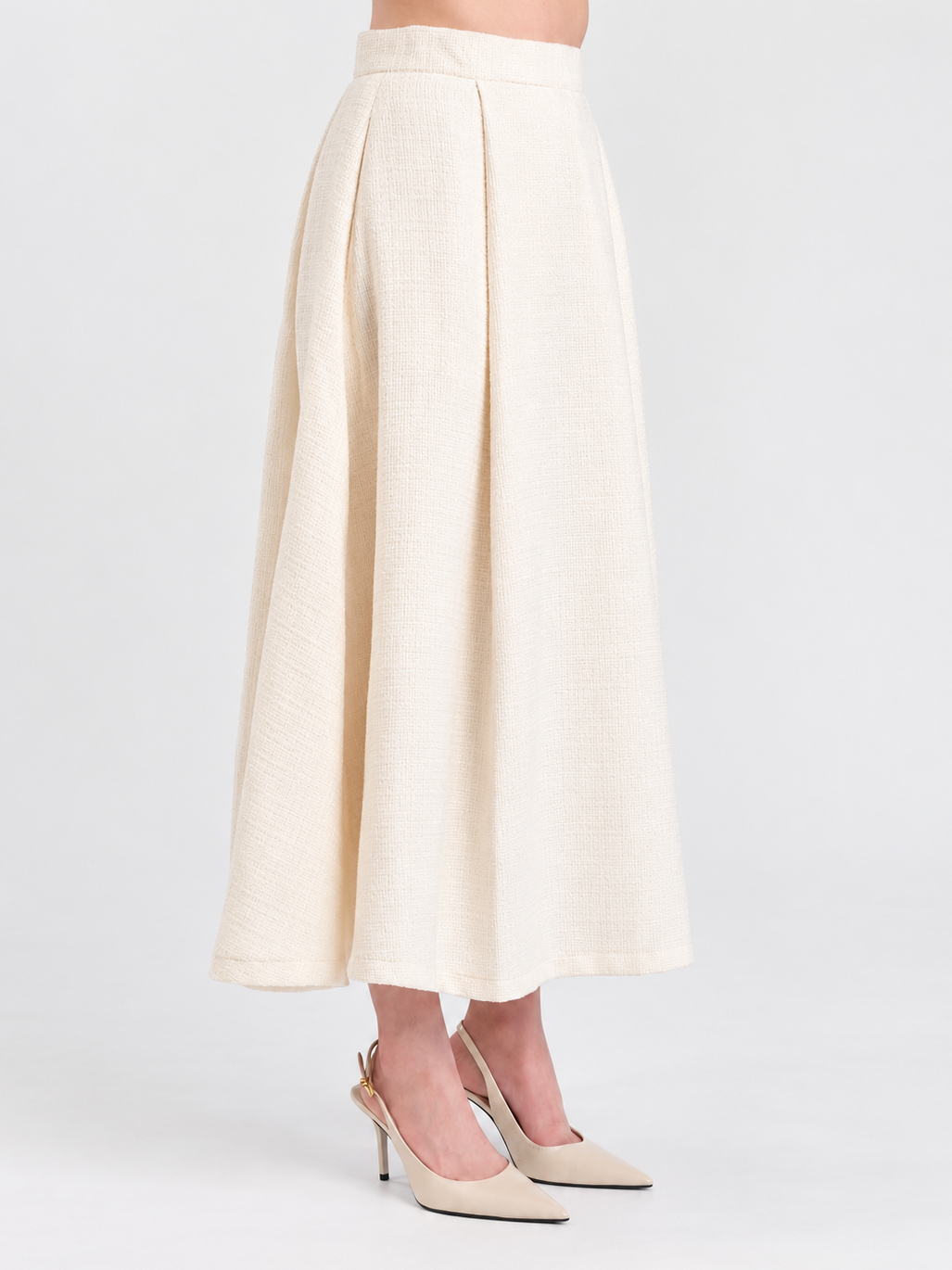 Delphine Maxi Skirt Cream