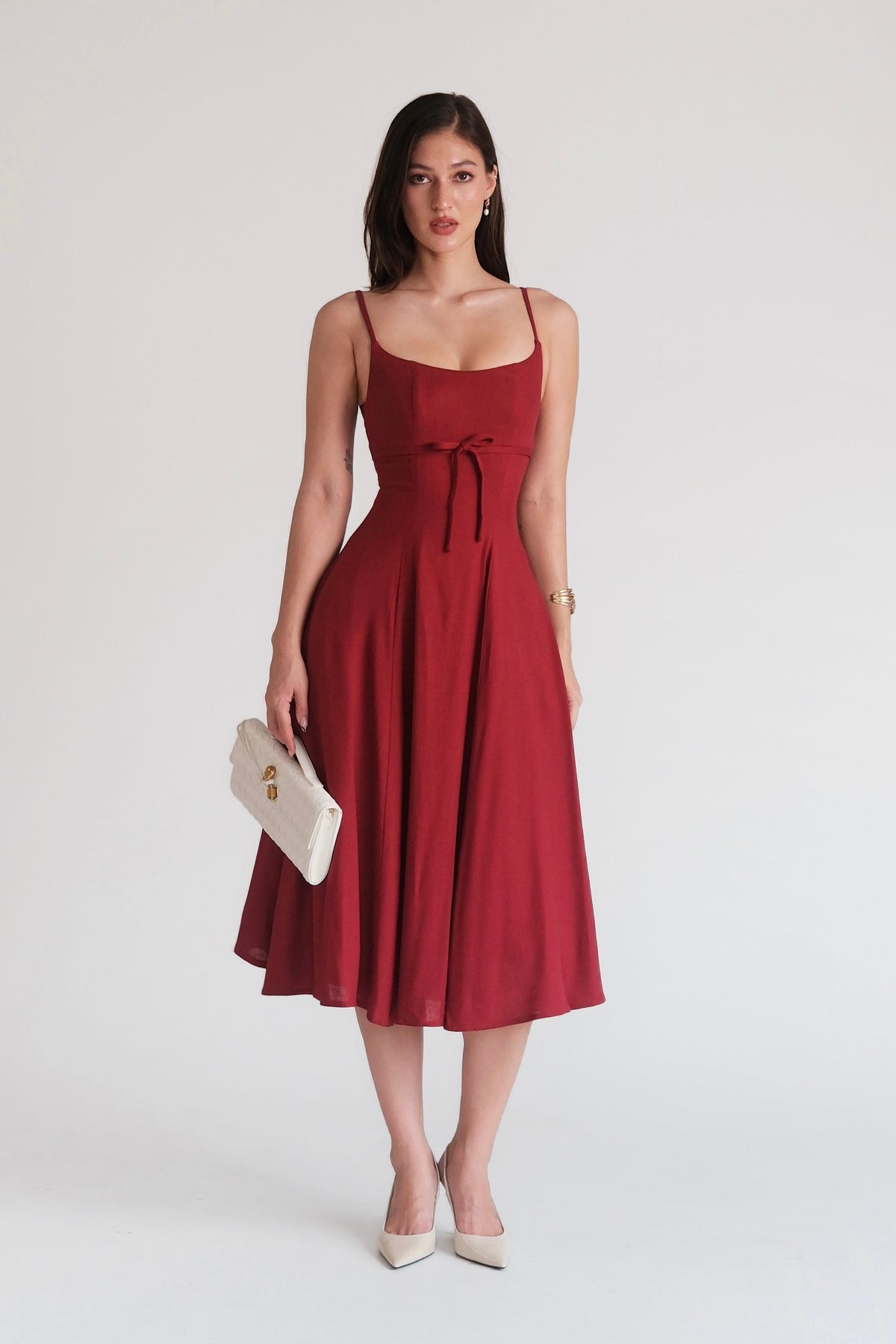 Amélie Dress Burgundy