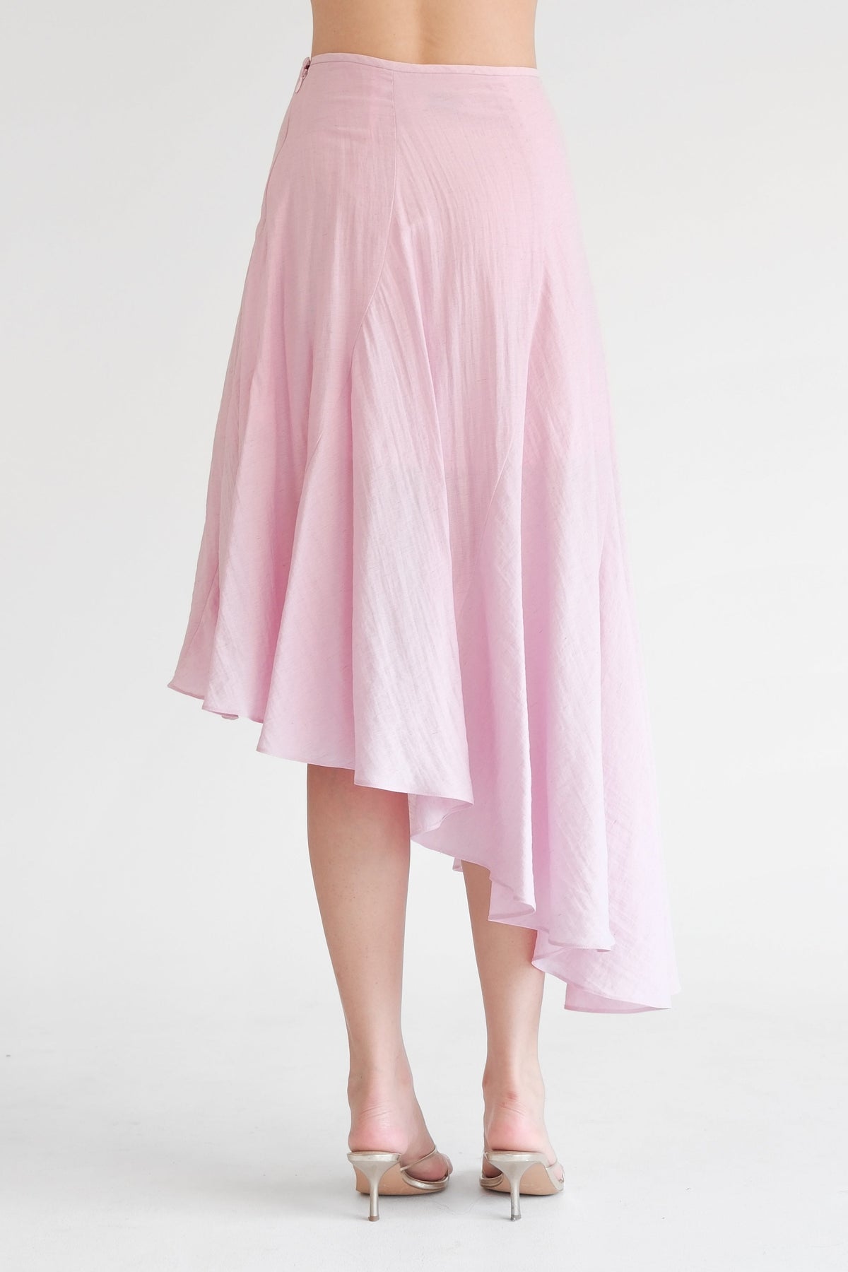 Asymmetric Skirt Pink