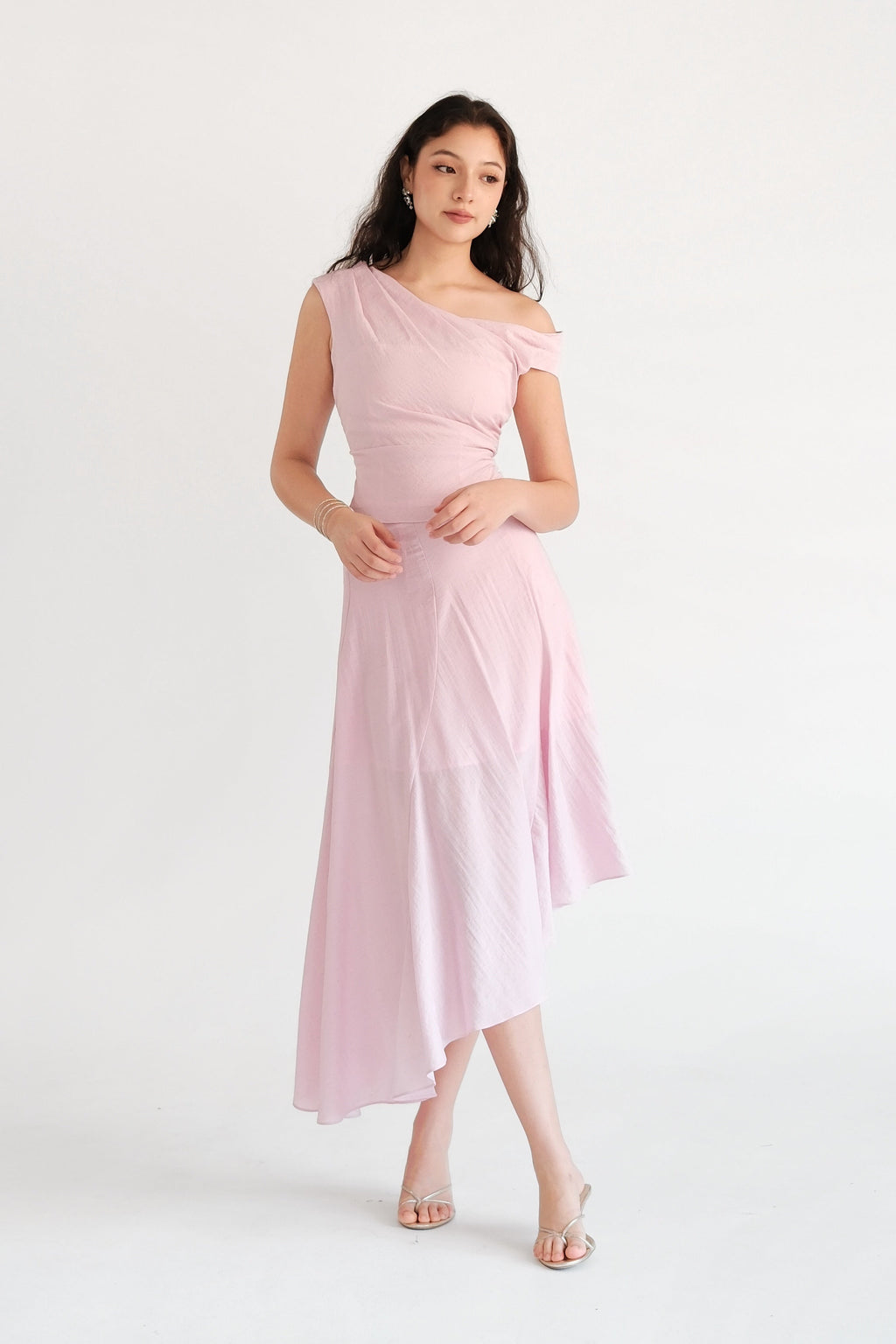 Asymmetric Skirt Pink