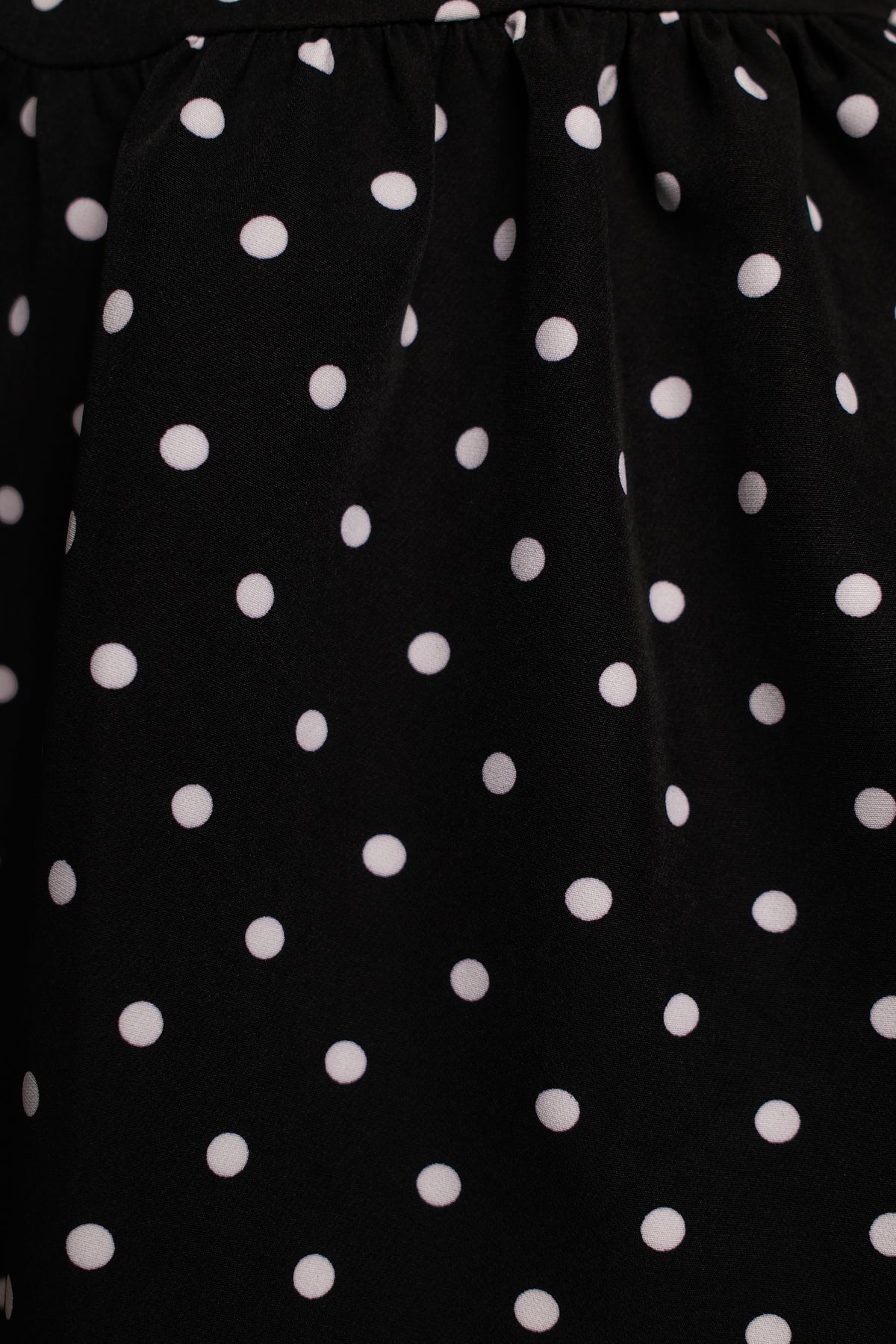 Claudia Mini Dress Polka Dot - Black