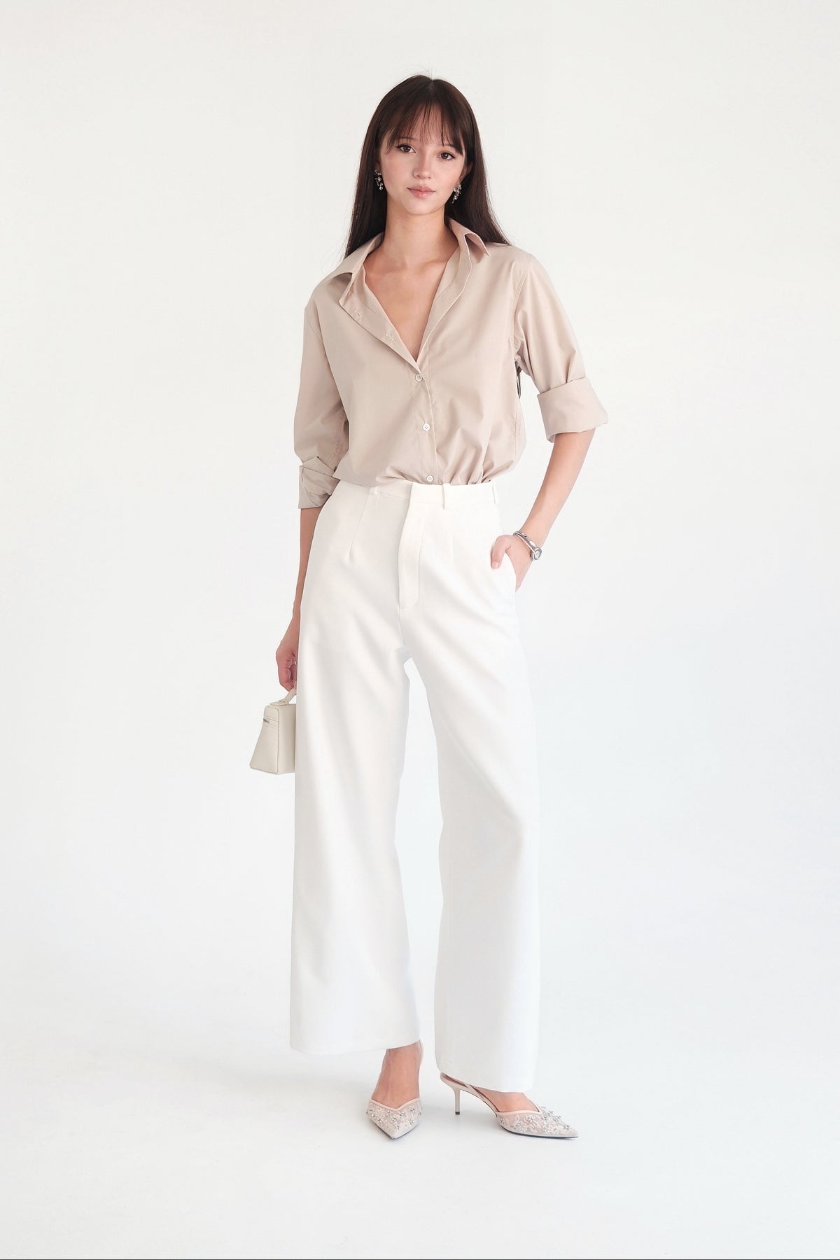 Cotton Shirt Beige