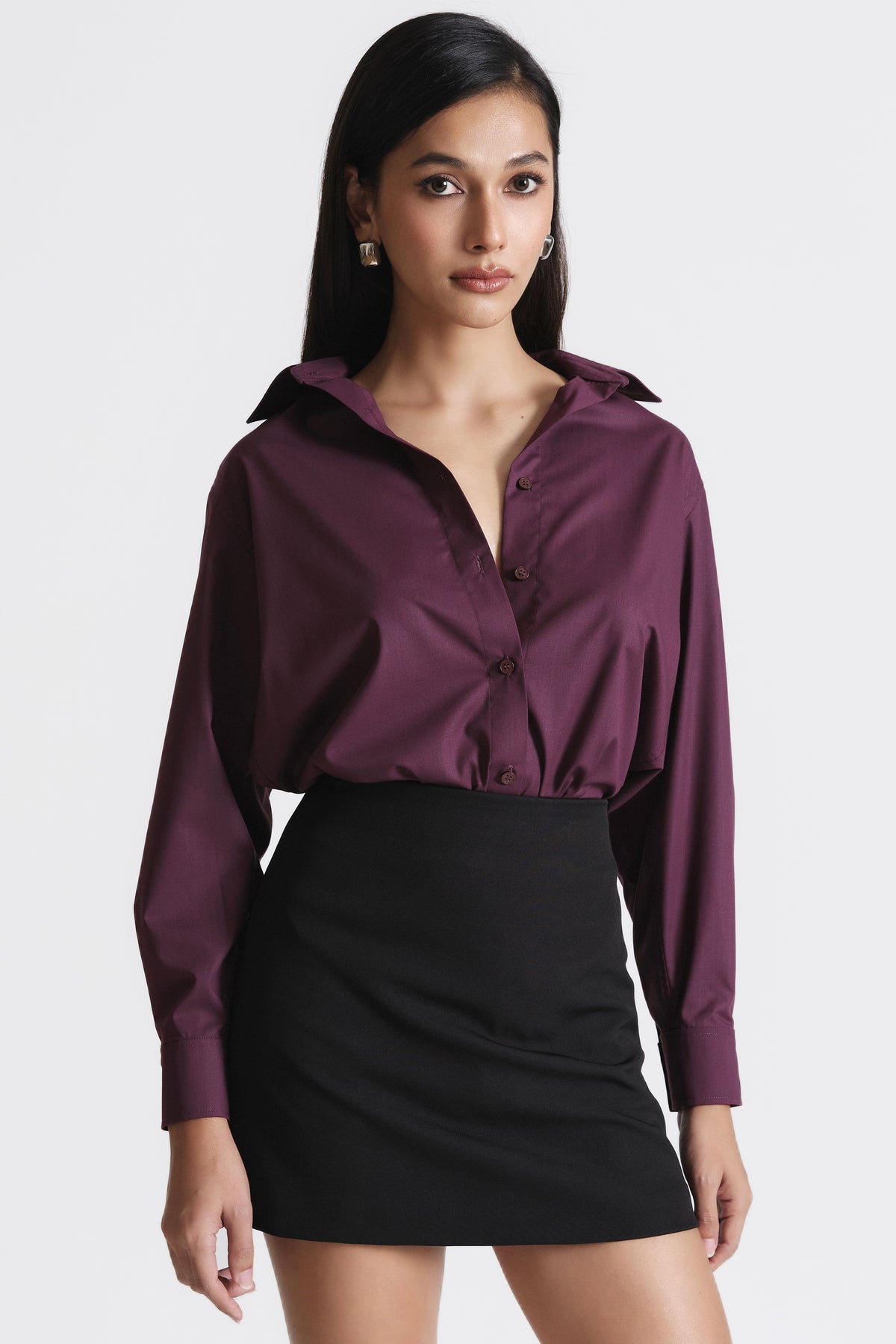 Cotton Shirt Burgundy