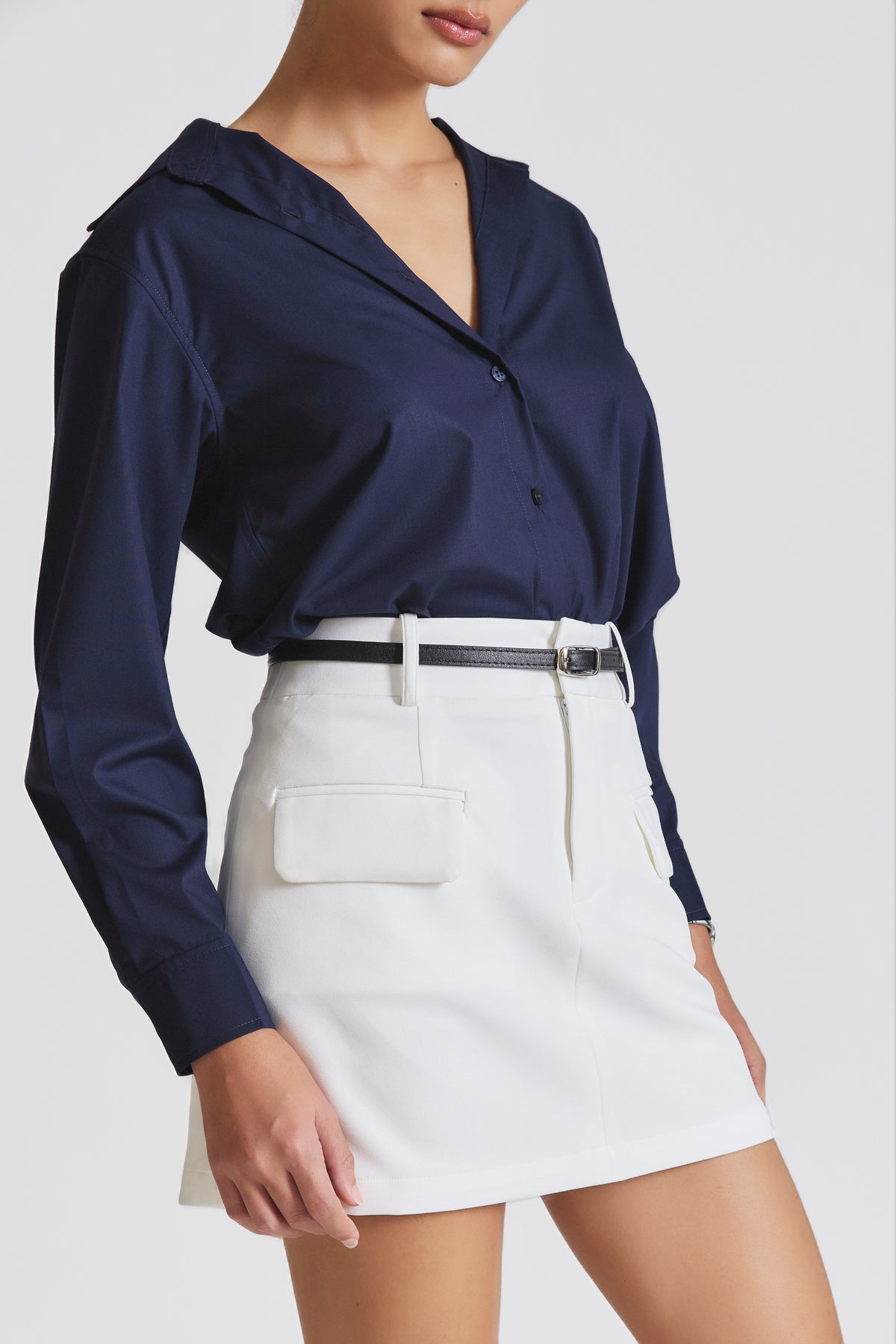 Cotton Shirt Navy