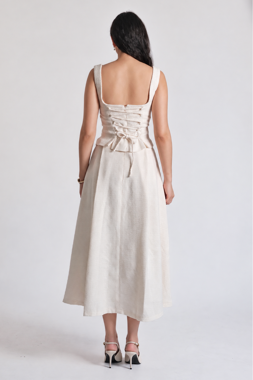 Delphine Maxi Skirt Cream