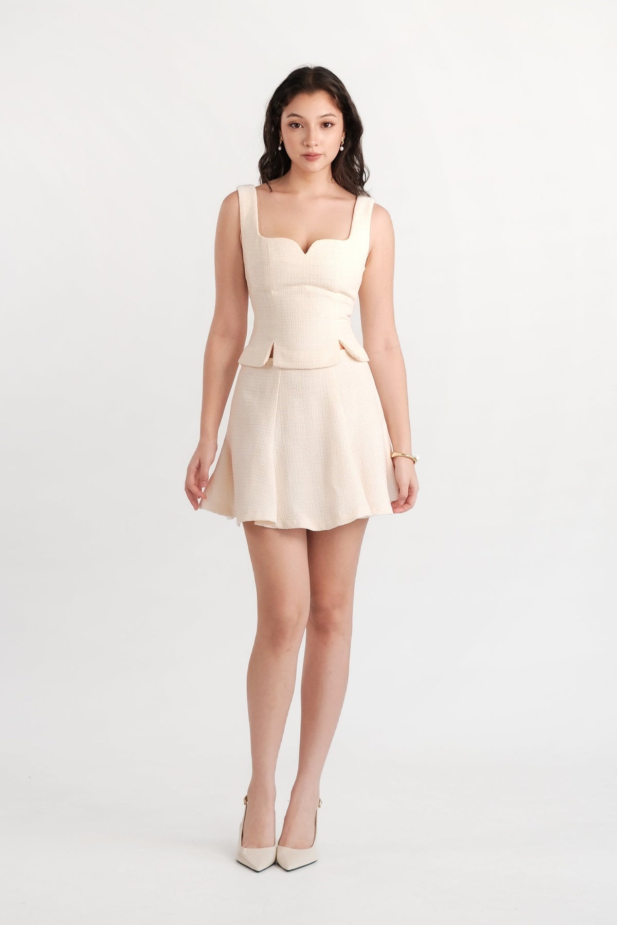 Delphine Mini Skirt Cream