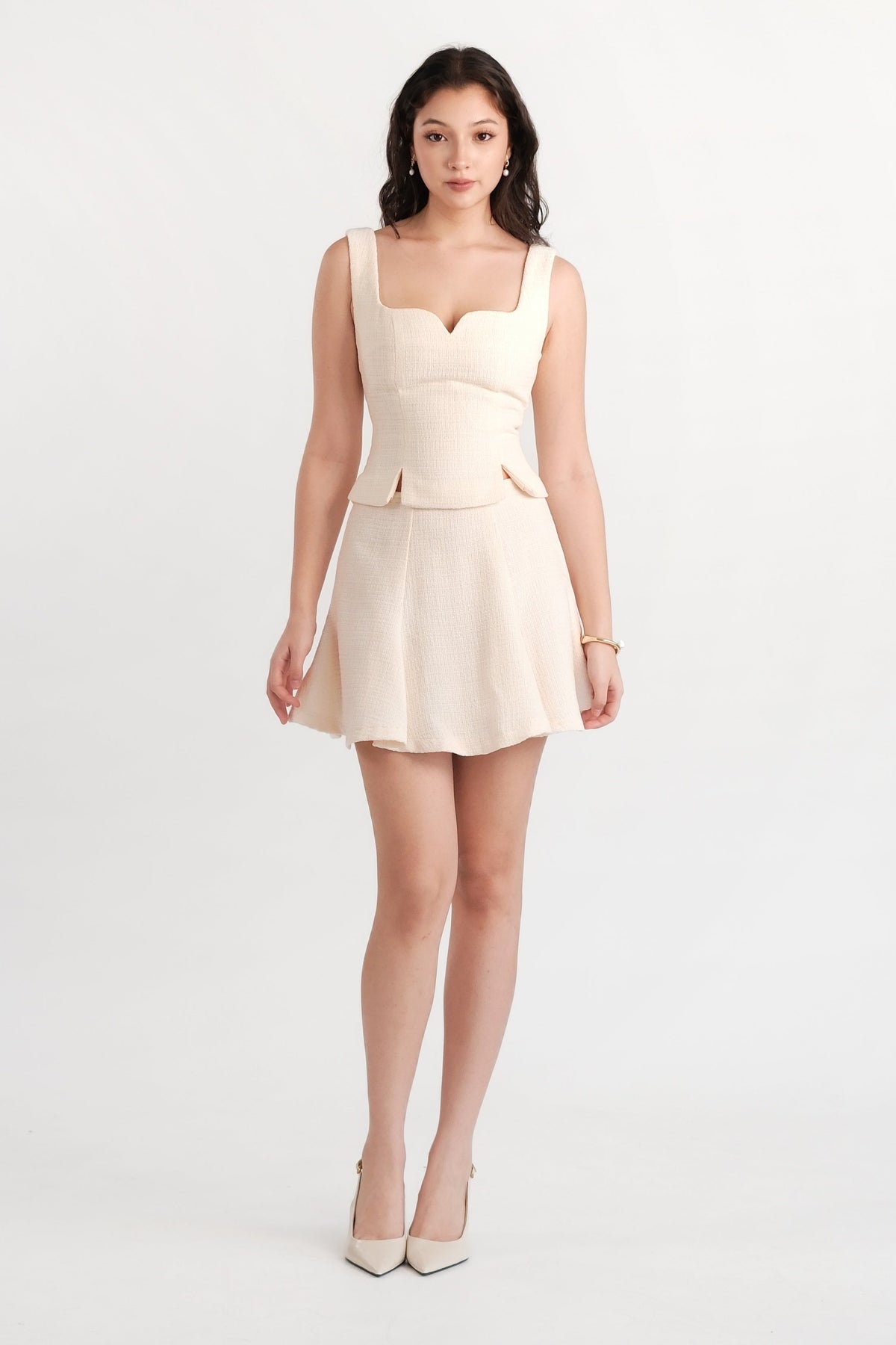 Delphine Mini Skirt Cream