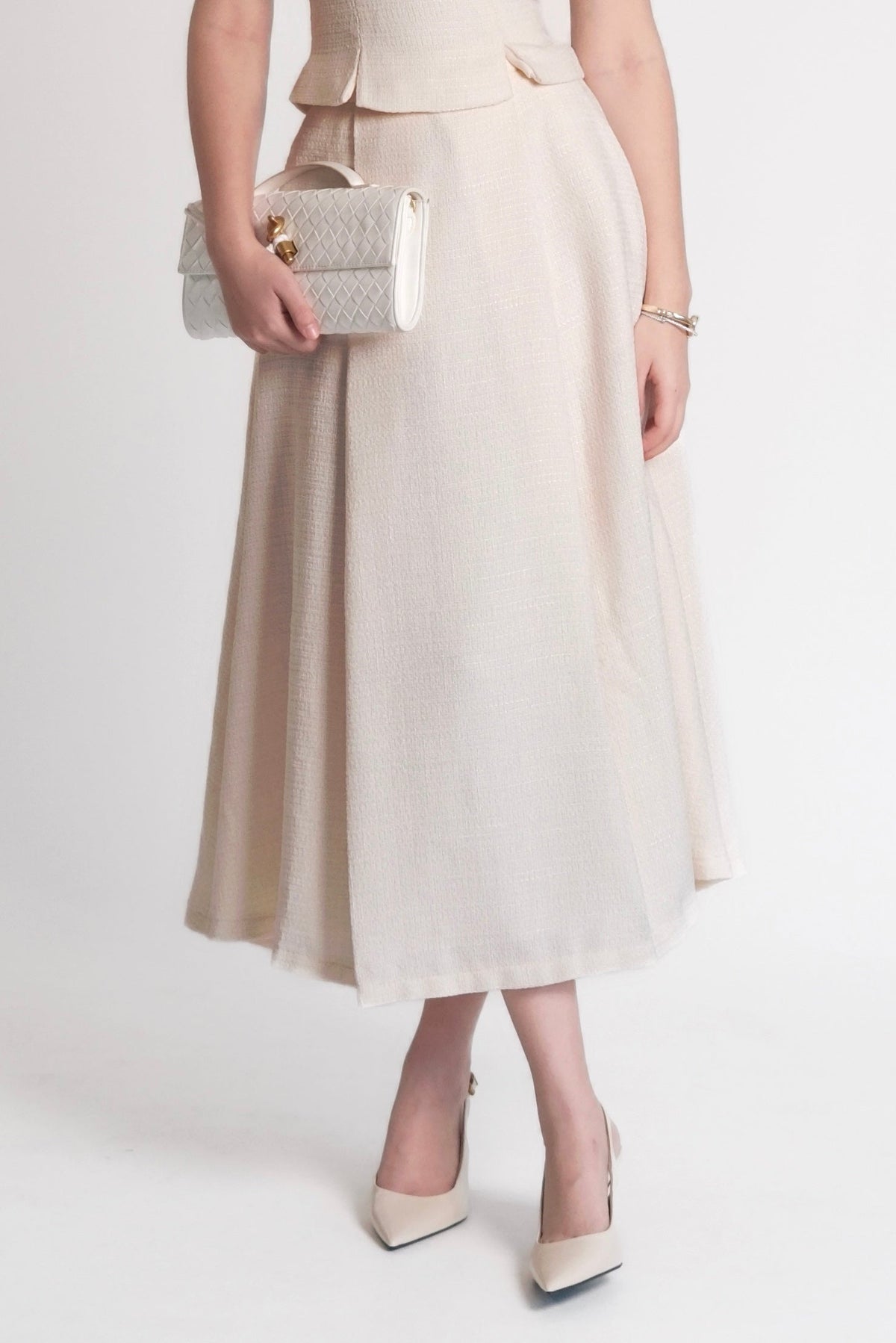 Delphine Maxi Skirt Cream