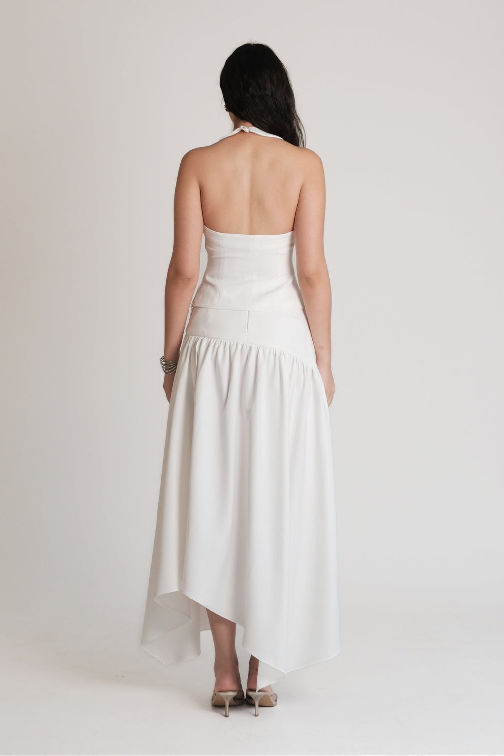 Halter Square Top White