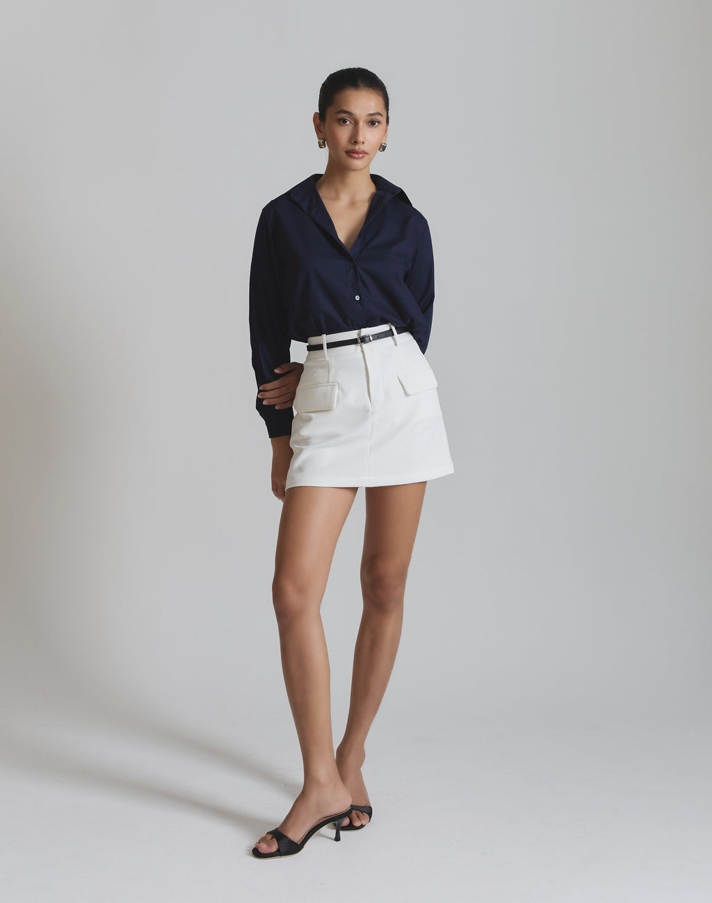 Pocketed Mini Skirt