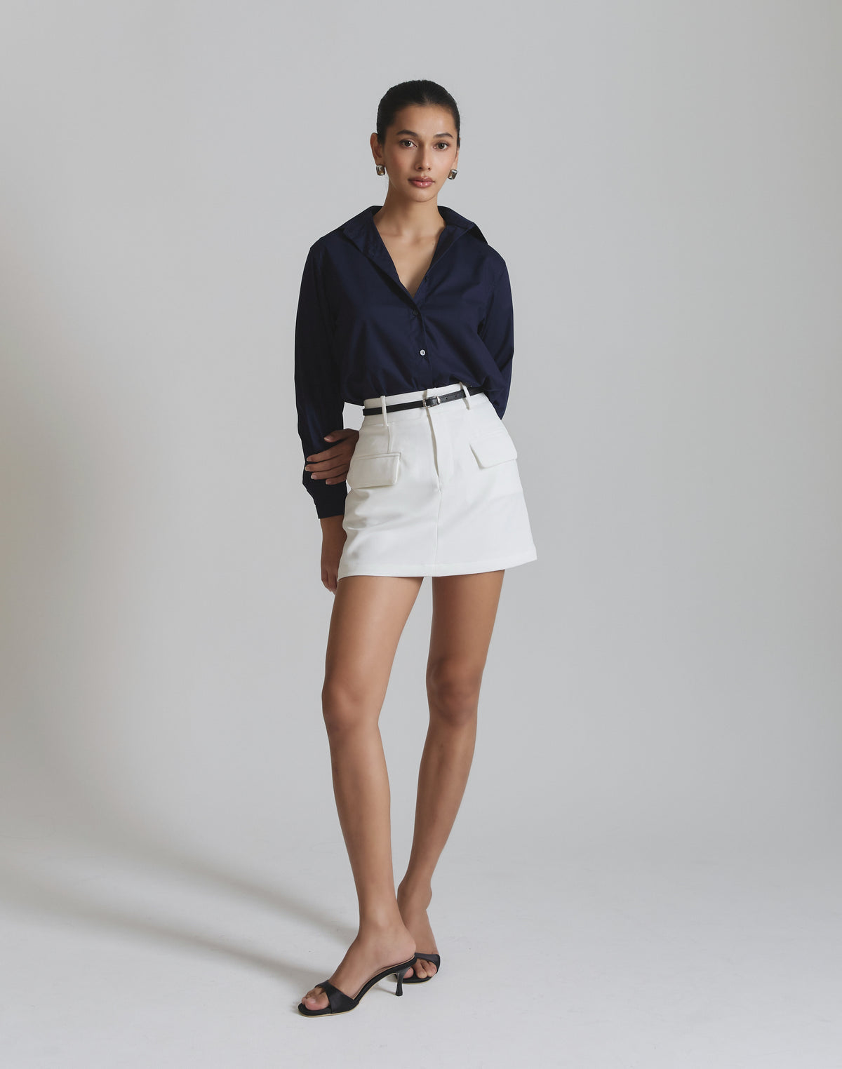 Pocketed Mini Skirt