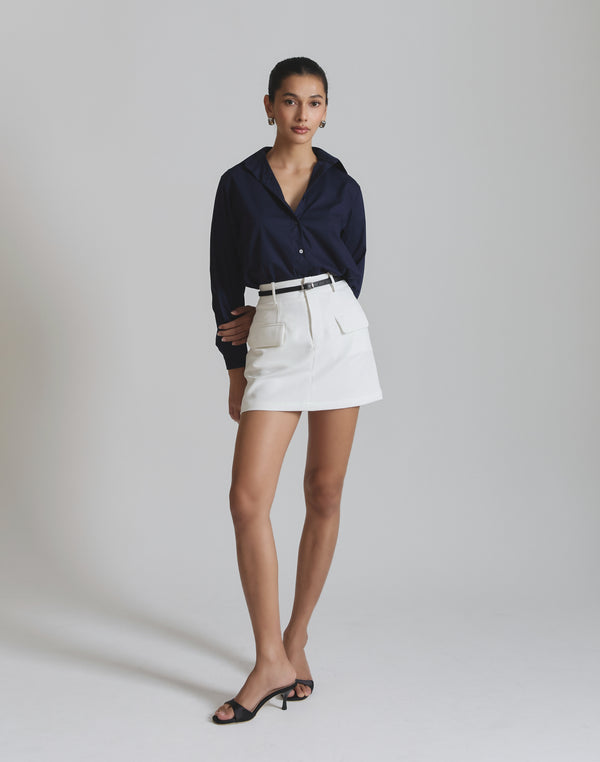 Cotton Shirt Navy
