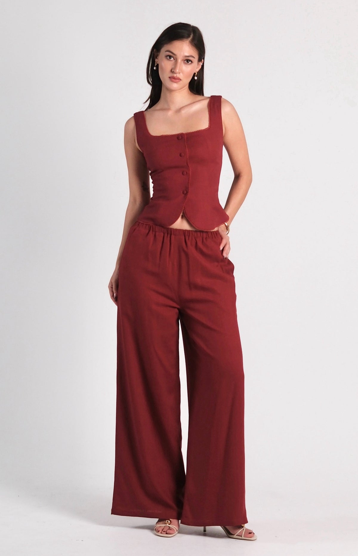 Sophie Top Burgundy