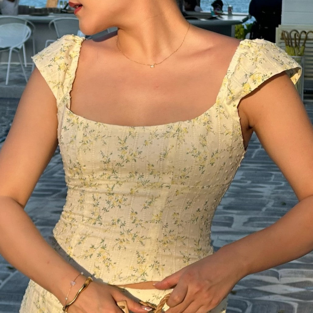 [Pre-Order] Wildflower Set - Top & Maxi Skirt