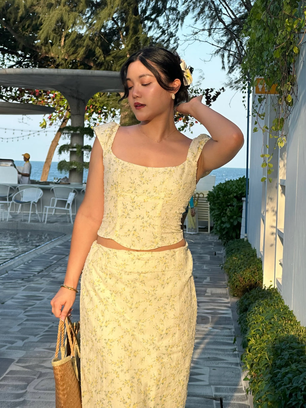 [Pre-Order] Wildflower Set - Top & Maxi Skirt