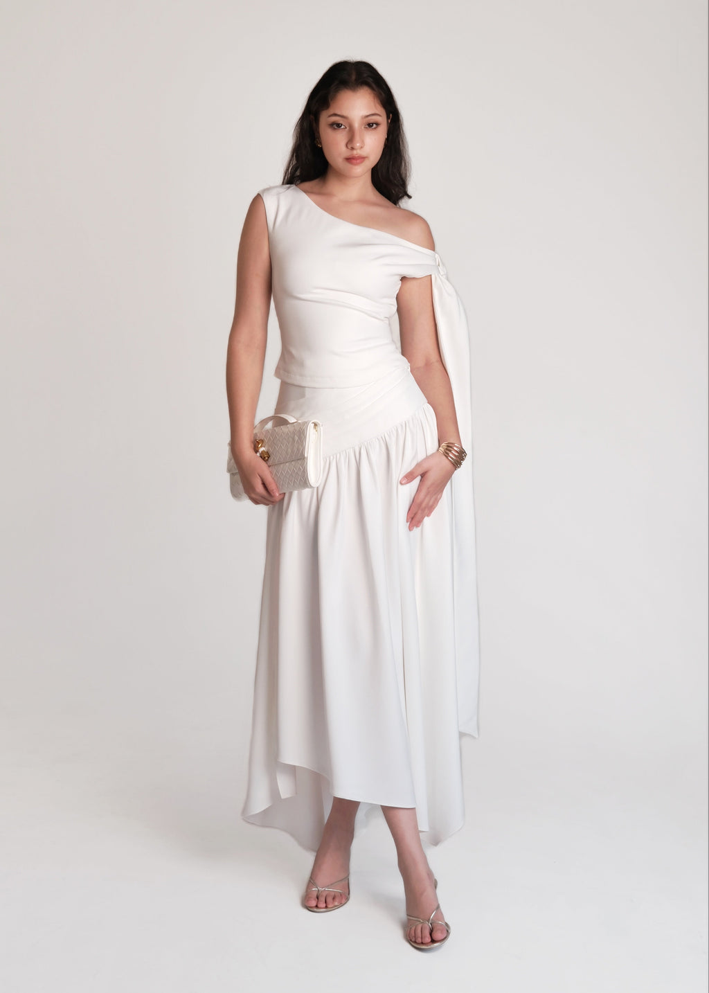 Noelle Bow Top White