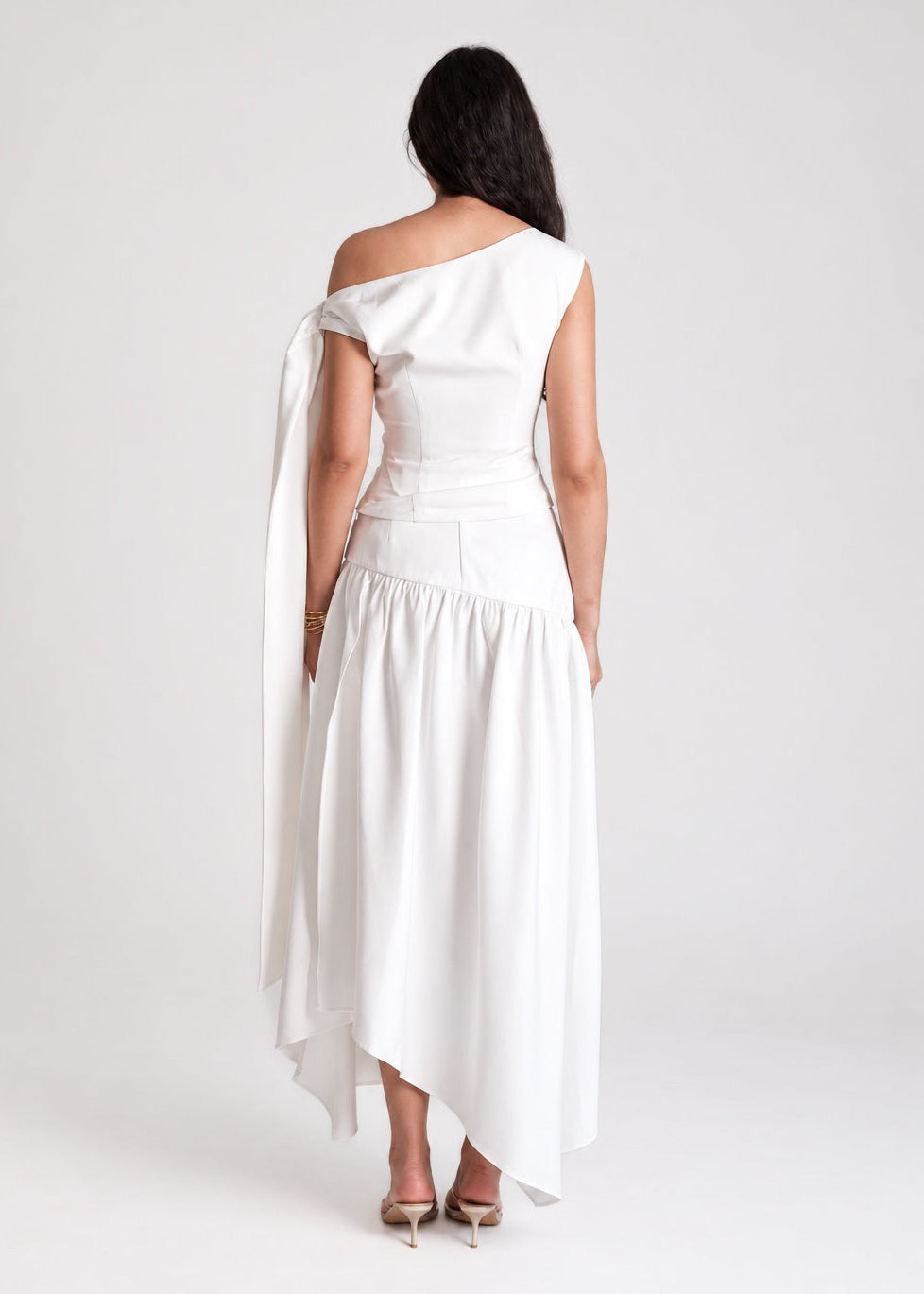 Noelle Bow Top White