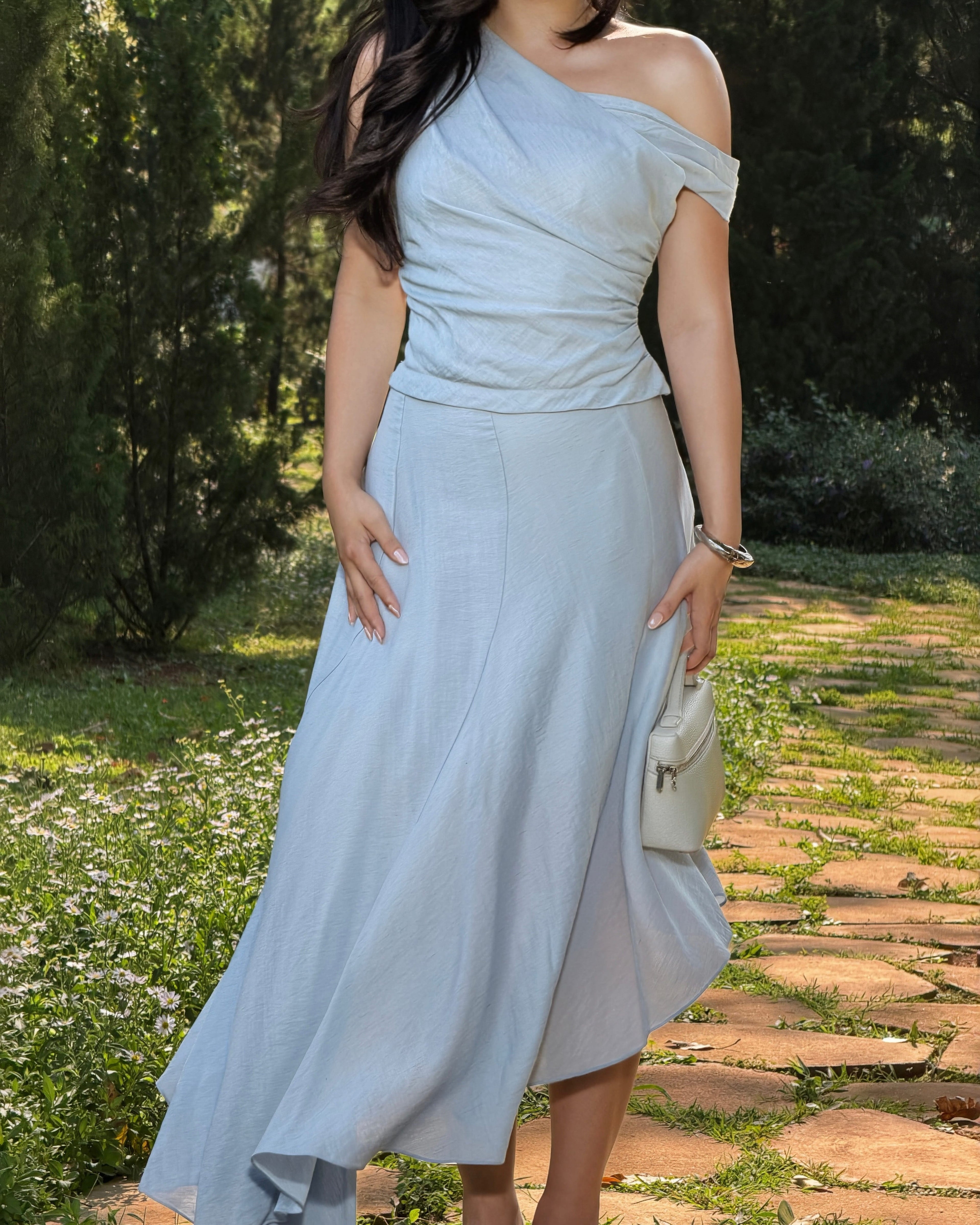 [Pre-Order] Asymmetric Set - Top & Skirt