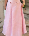Delphine Set - Corset Top & Mini-Maxi Skirt in Navy by RAVii, handcrafted in Bangkok