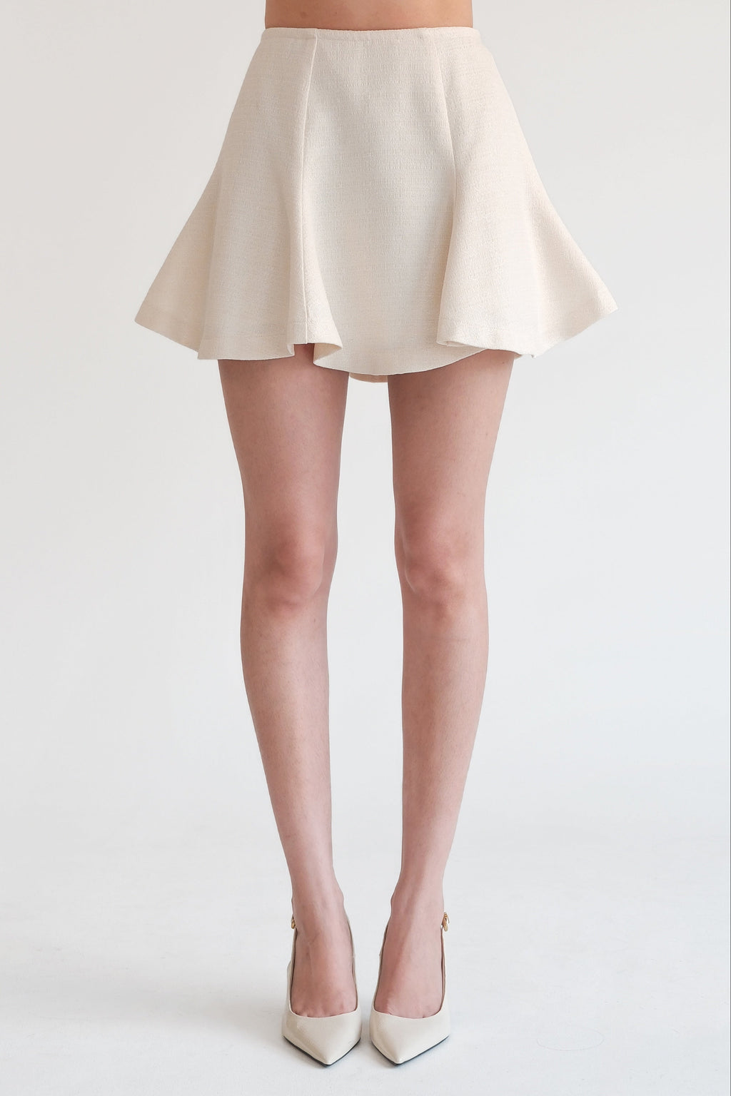 Blair Mini Skirt Cream (Tweed)